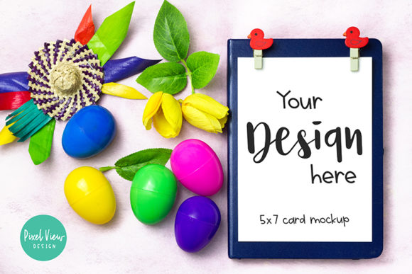 5 X 7 Card Invitation Easter Graphics for Local Branding