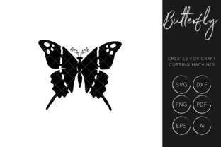 Black Butterfly Graphics for Crafts