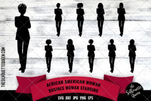Business Afro Woman Graphics for Crafts