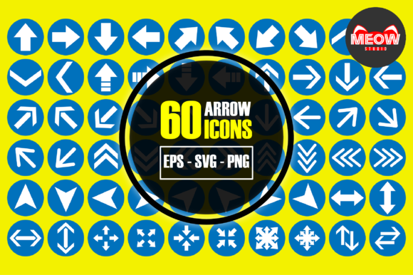Flat Arrow Graphics for Modern Design