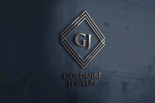 GOLDMIRE Jewellery Logo Template: A Graphic Asset for Modern Branding