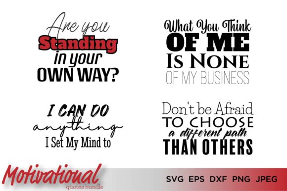 Graphic Design for Crafts: Inspirational Quotes Bundle