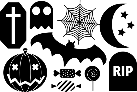 Halloween Graphics for Crafts and Design