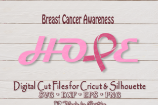 Hope Pink Ribbon for Cancer Awareness SVG