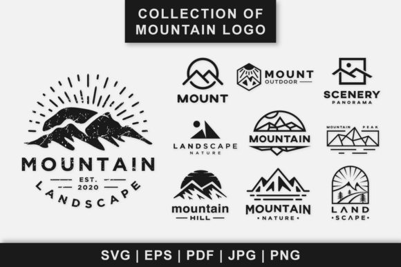 Mountain Logo Graphics for Branding