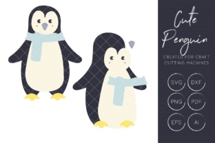 Penguin Graphics for Crafts