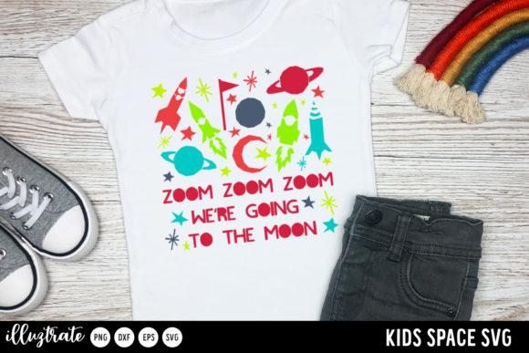 Space Zoom Zoom Cut File Graphics for Crafts