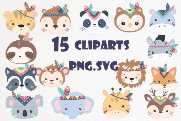 Tribal Animals Graphic for Modern Blogs